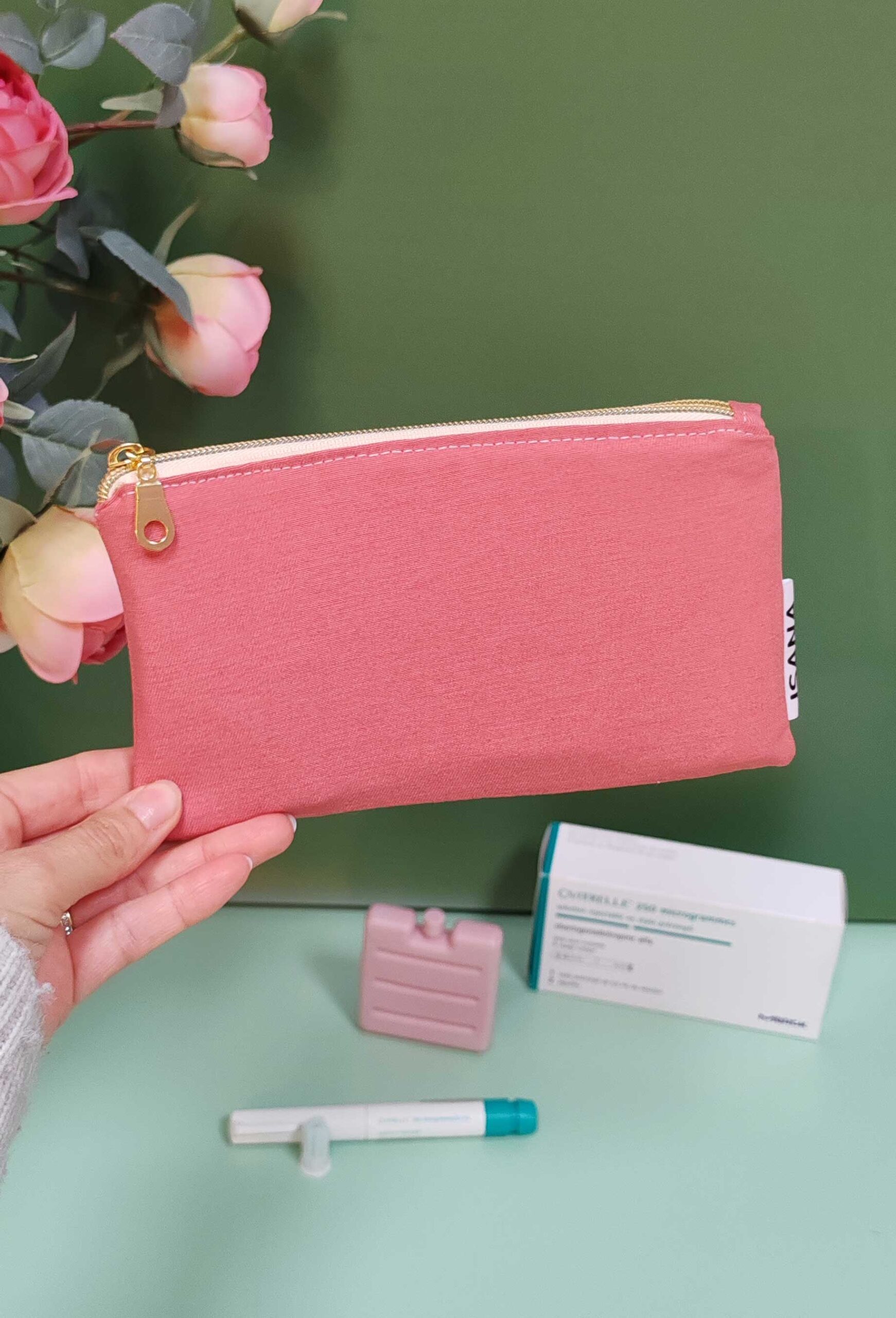 Trousse isotherme ISANA Atelier rose uni