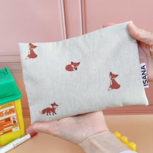 Bouillotte sèche déhoussable renard d'automne