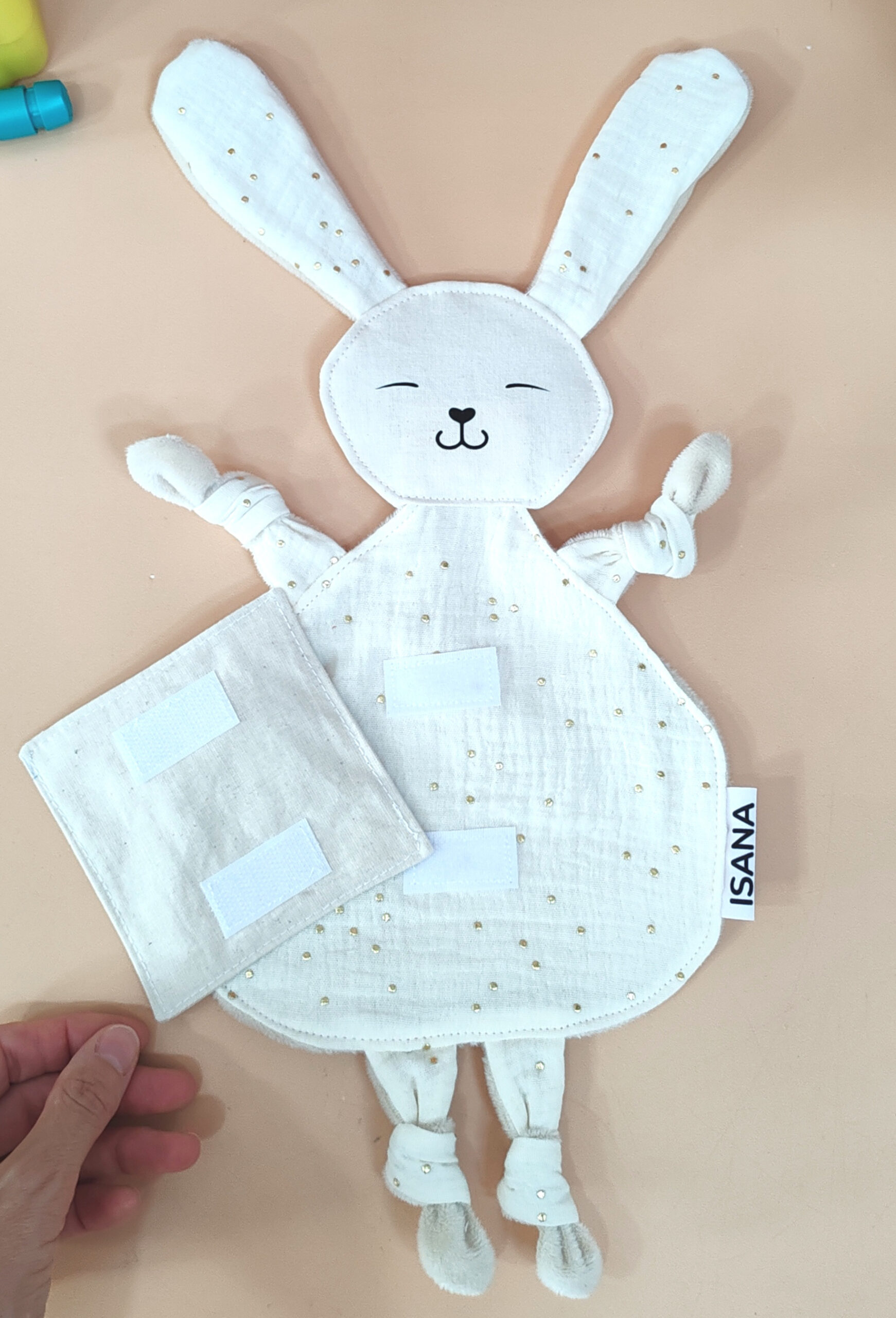 doudou-etapes-pma-lapin-pois-dore-beige
