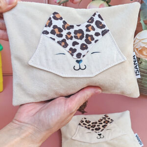 Bouillotte sèche déhoussable Renard léopard